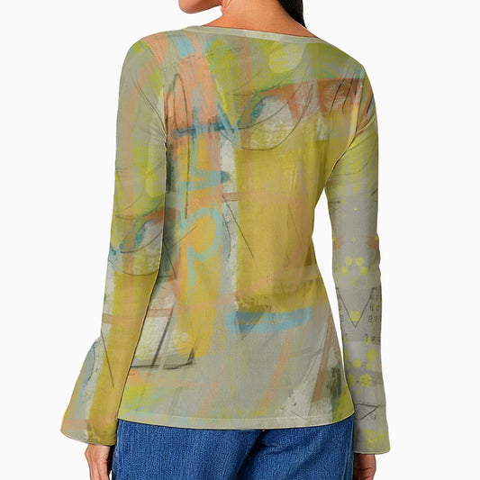 We Are Family Mythos Top - Casual Boho Long Sleeve Women's Top