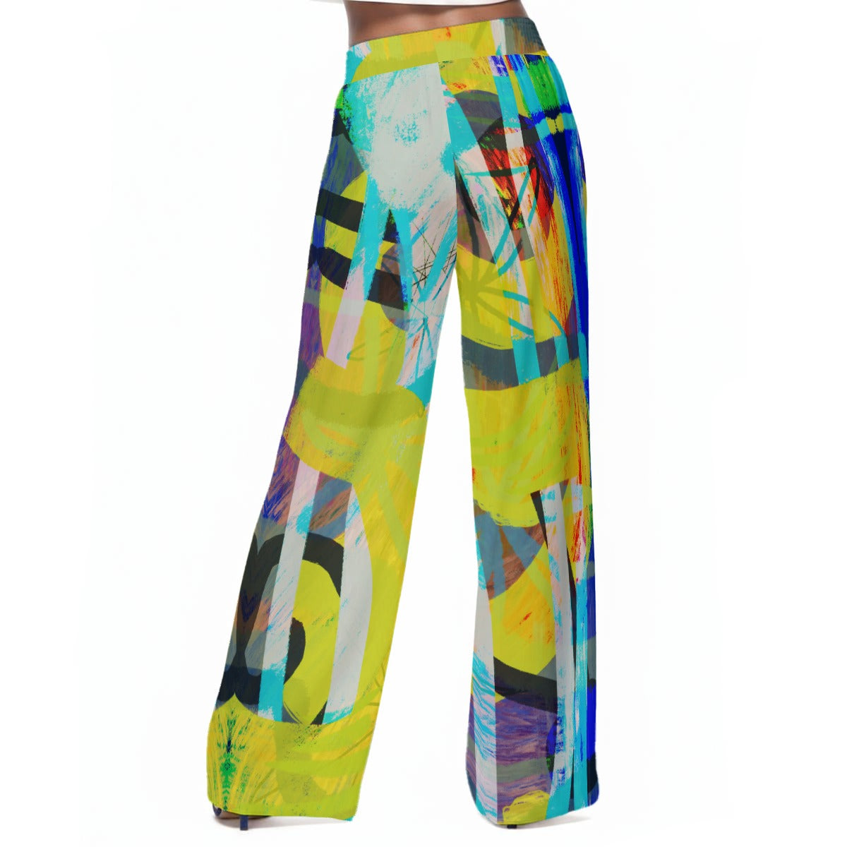 Fiesta Flow Pants Women's Casual Wide-Leg Pants|100% Rayon