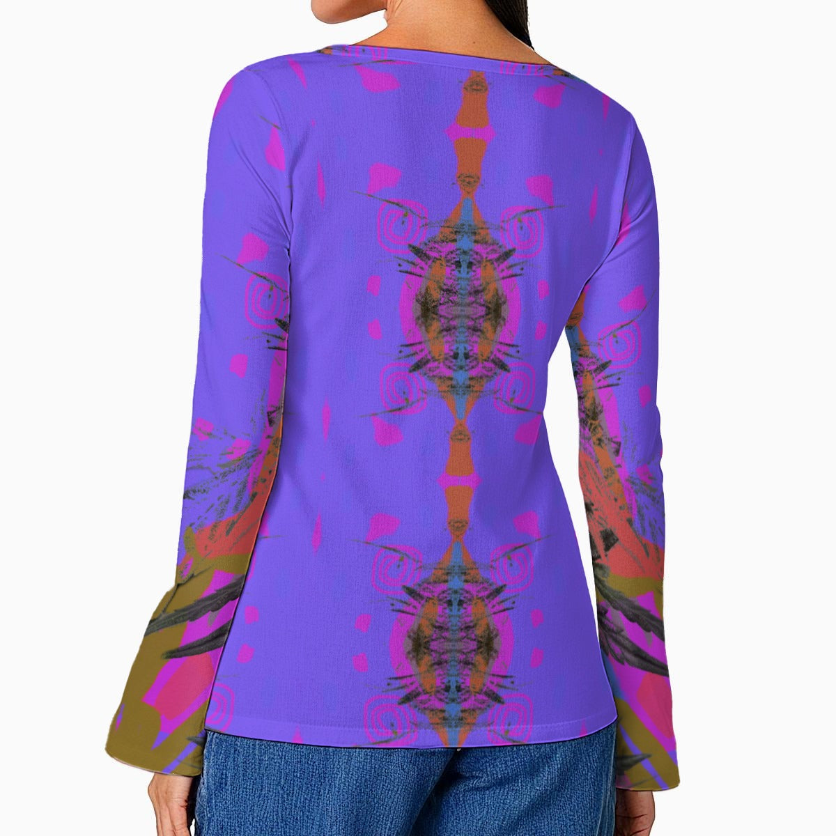 Mary Jane Mythos Top - Casual Boho Long Sleeve Women's Top