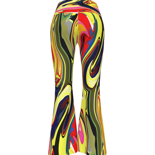 Wavy Groovy Women's Flare Yoga Pants