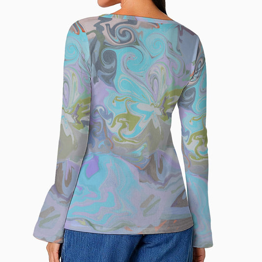 Lana Mythos Top - Casual Boho Long Sleeve Women's Top