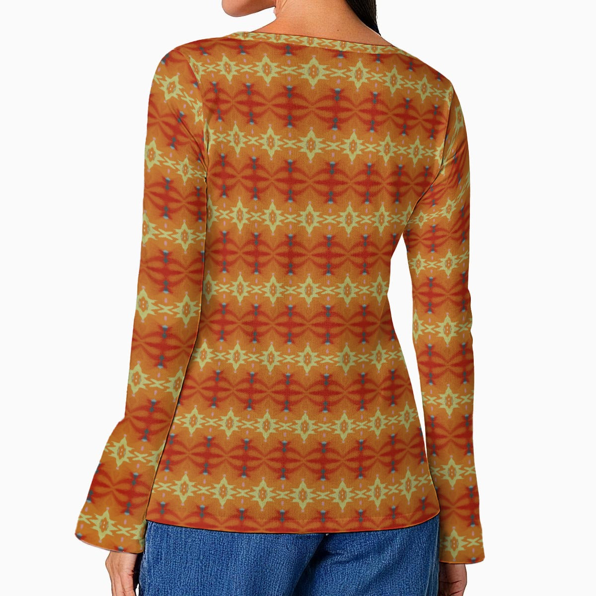 Desert Sun Mythos Top -Women's Long-Sleeved Flared Top