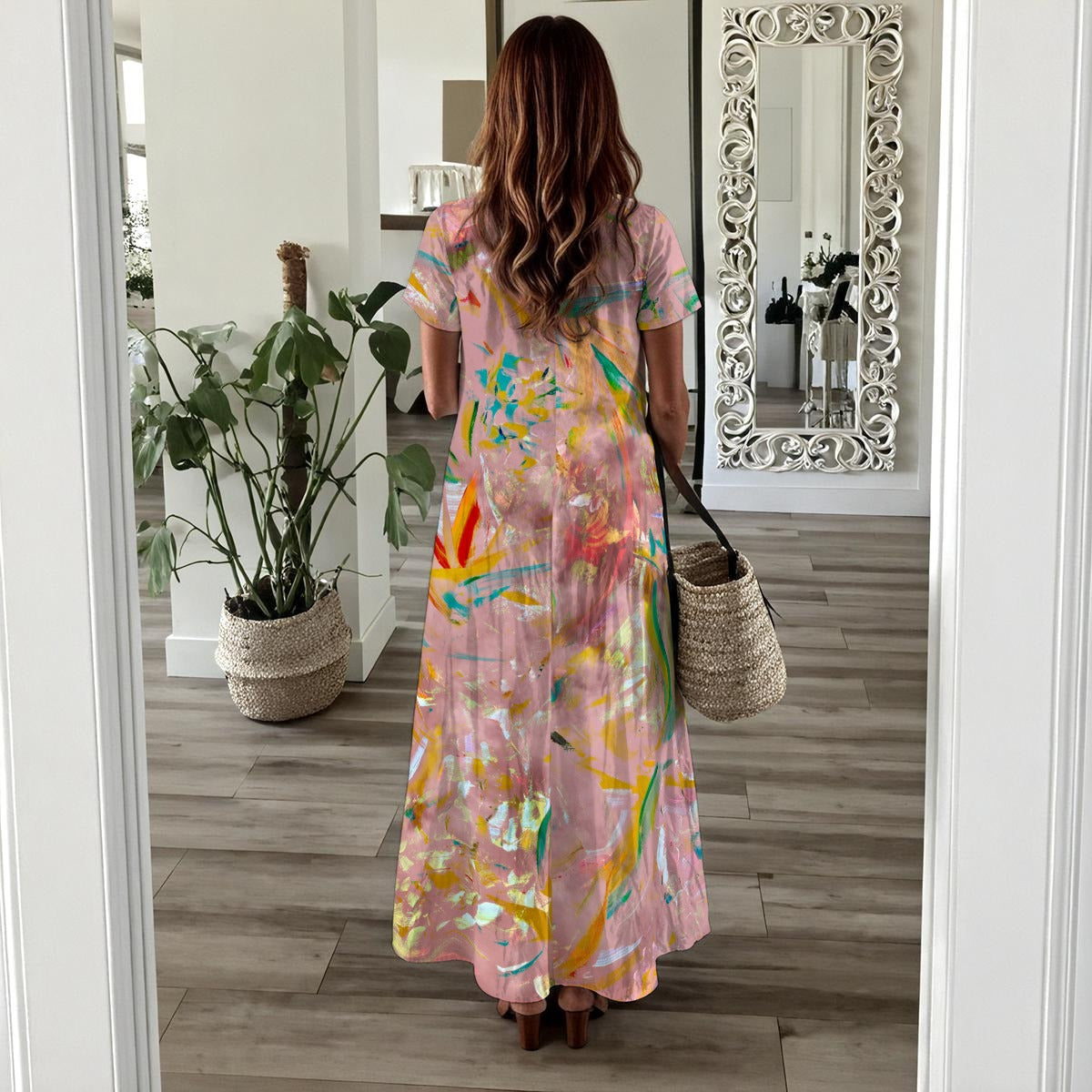 Felicity Scoop-neck Long Dress