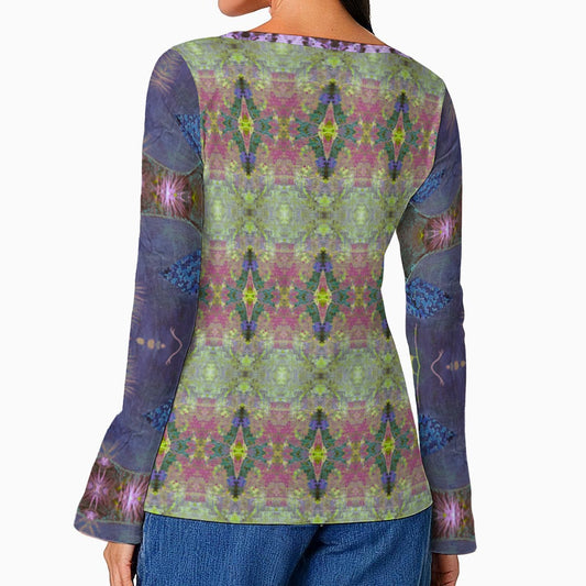 Layla Mythos Top - Casual Boho Long Sleeve Women's Top
