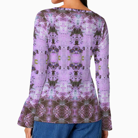 Farrah Mythos Top - Casual Boho Long Sleeve Women's Top