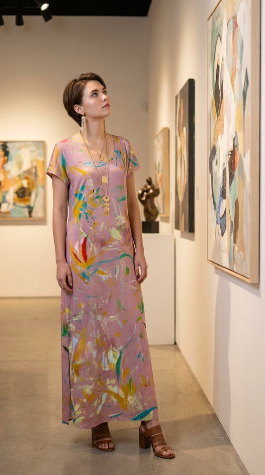 Felicity Scoop-neck Long Dress