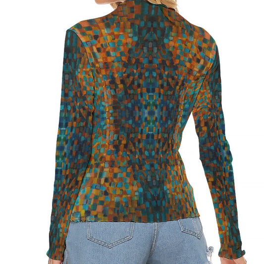 Namiri Long Sleeve Mesh Top