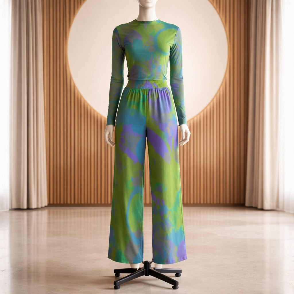 Abby Flow Pants - Women's Casual Wide-Leg Pants|100% Rayon