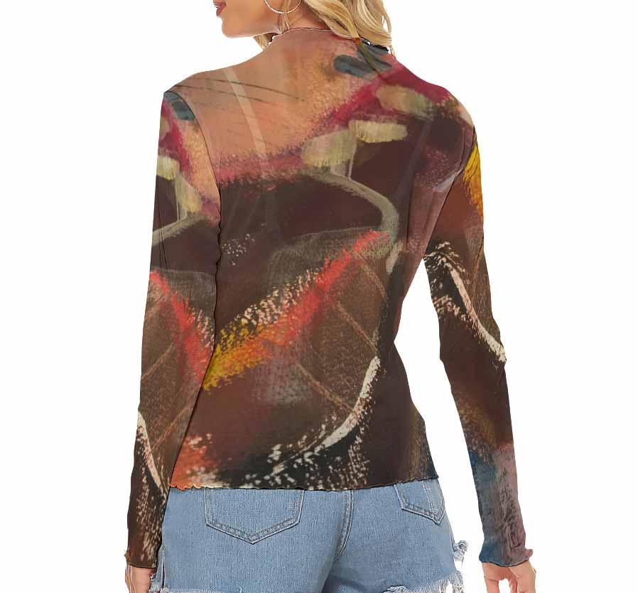 Autumn Women's Mesh Top