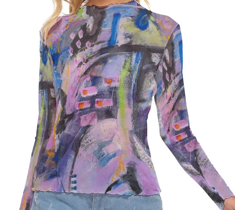 The Long Sleeve Mesh Top