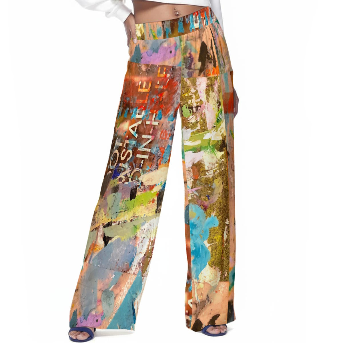 Solid Orange Mythos Top - Casual Boho Long Sleeve Women's Top
