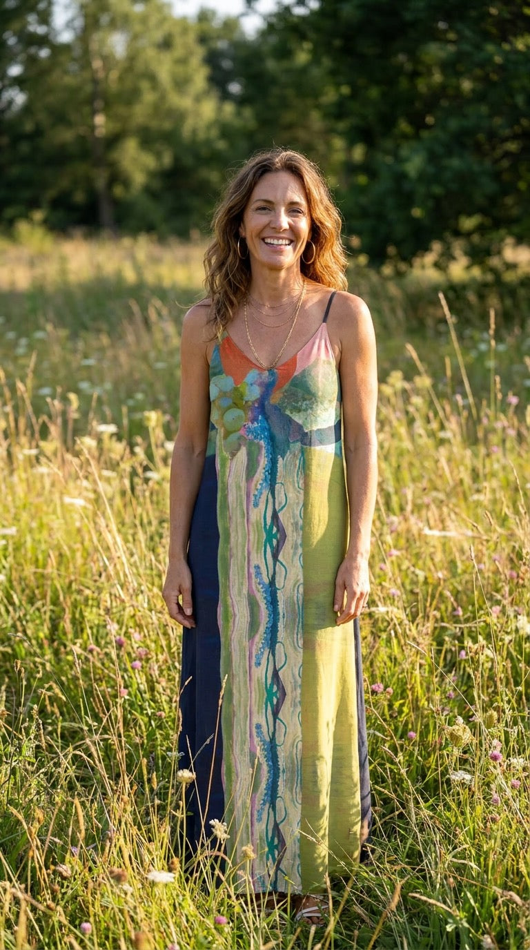 I See You Everywhere Cami Sundress, Summer Maxi Dress