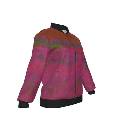 Fuchsia Women's Baseball Jacket