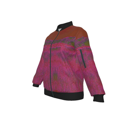 Fuchsia Women's Baseball Jacket
