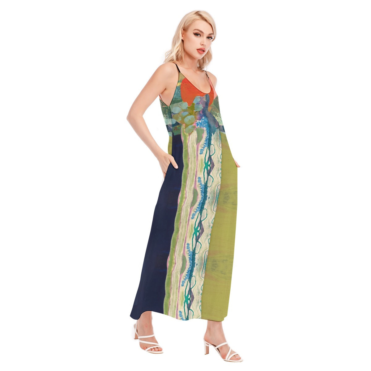 I See You Everywhere Cami Sundress, Summer Maxi Dress