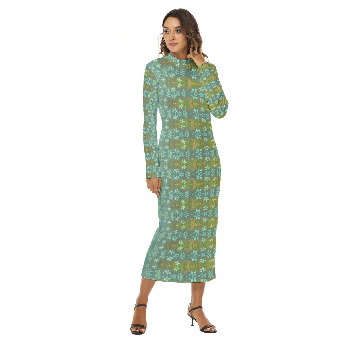 Julia Mock Turtleneck Dress