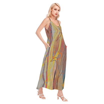 Dyani Summer Cami Sundress, Maxi Dress
