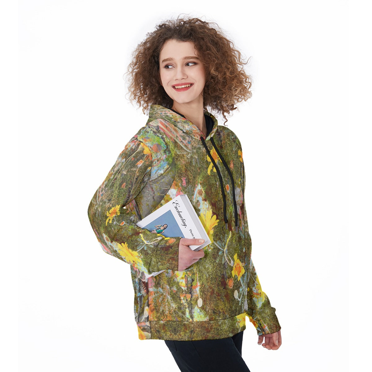 Moss and Flower Women's Heavy Fleece Hoodie