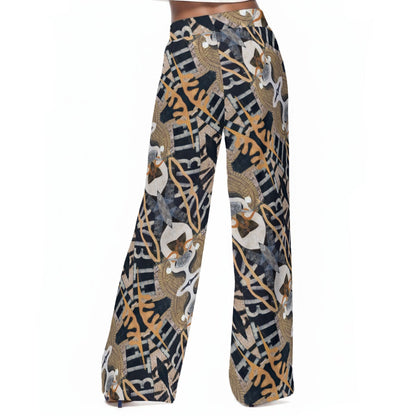 Earth Earth Flow Pants - Women's Casual Wide-Leg Pants|100% Rayon