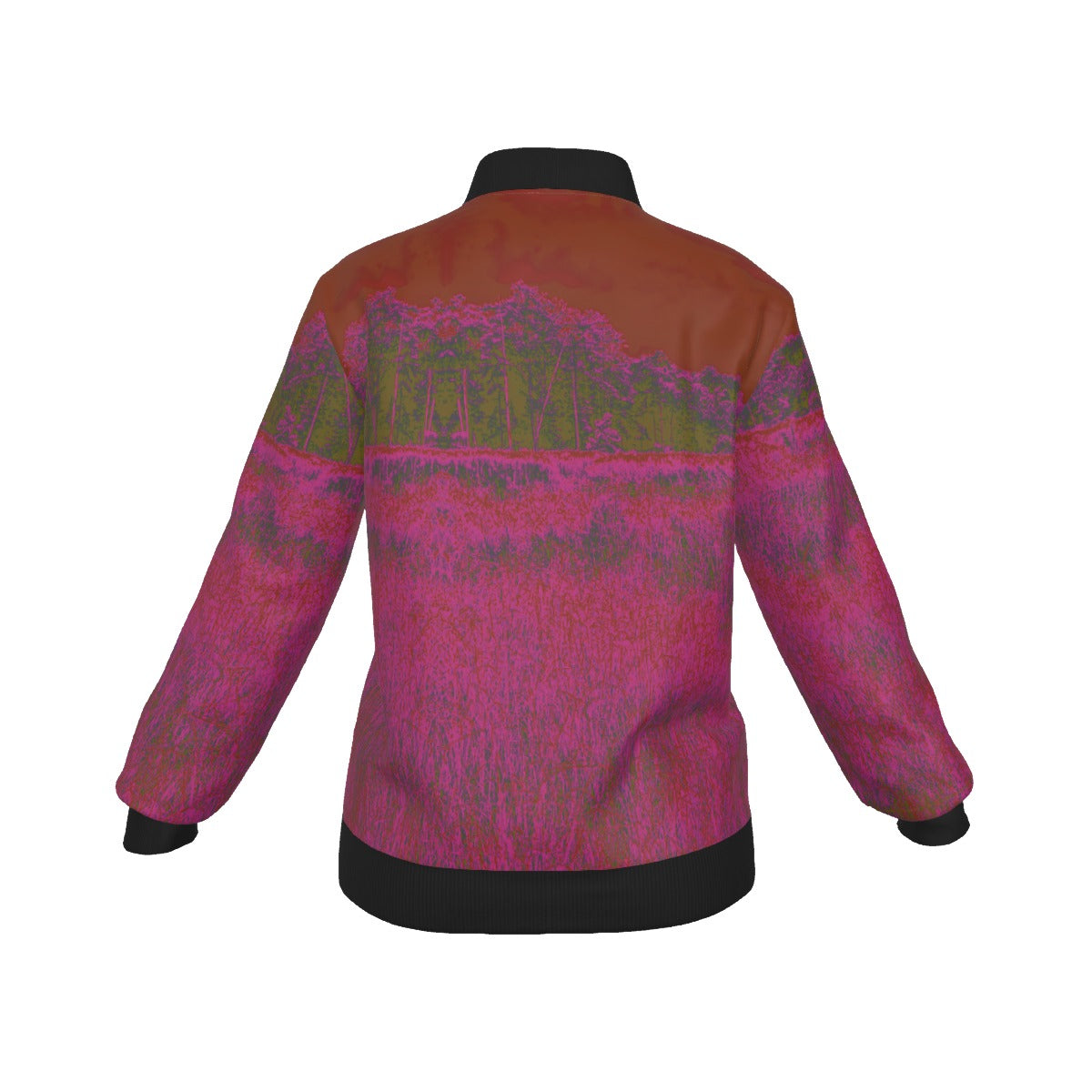 Fuchsia Women's Baseball Jacket