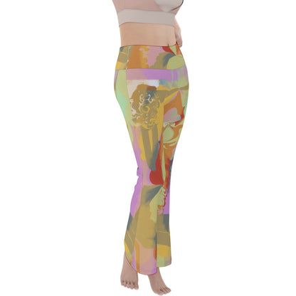 Summer Orchid  Women's Flare Yoga Pants