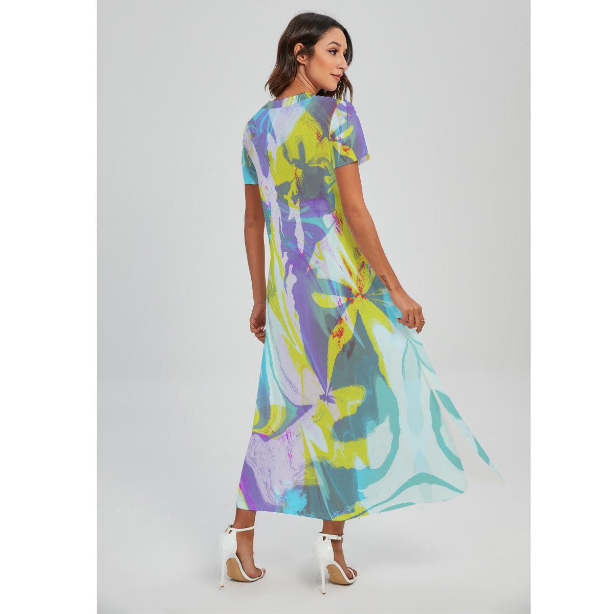 Penelope V-Neck Long Dress