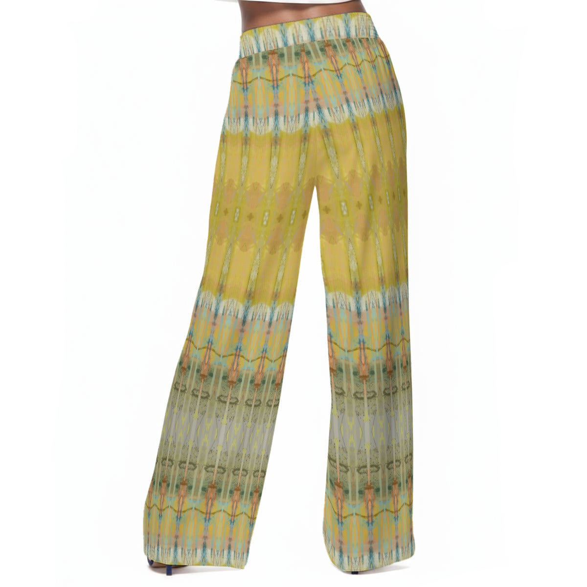 Golden Slumber Flow Pants - Women's Casual Wide-Leg Pants|100% Rayon