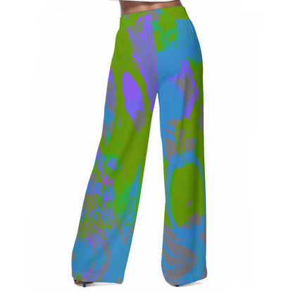 Abby Flow Pants - Women's Casual Wide-Leg Pants|100% Rayon