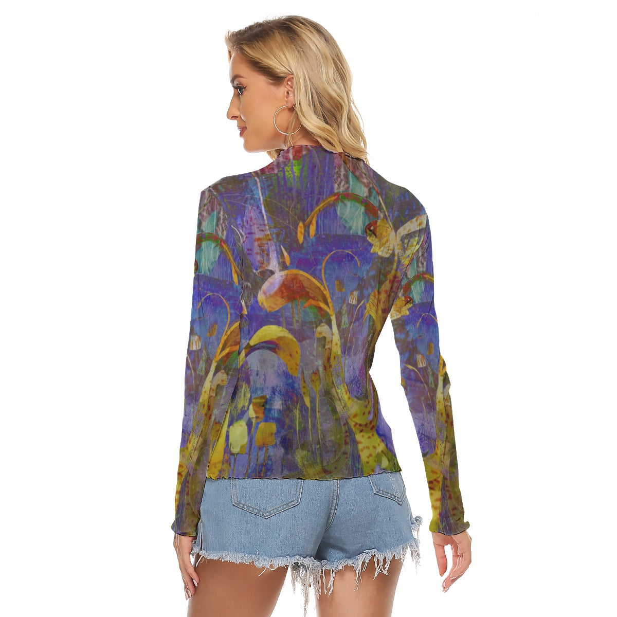 Amira's Garden Mesh Top