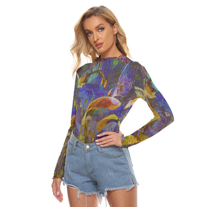 Amira's Garden Mesh Top