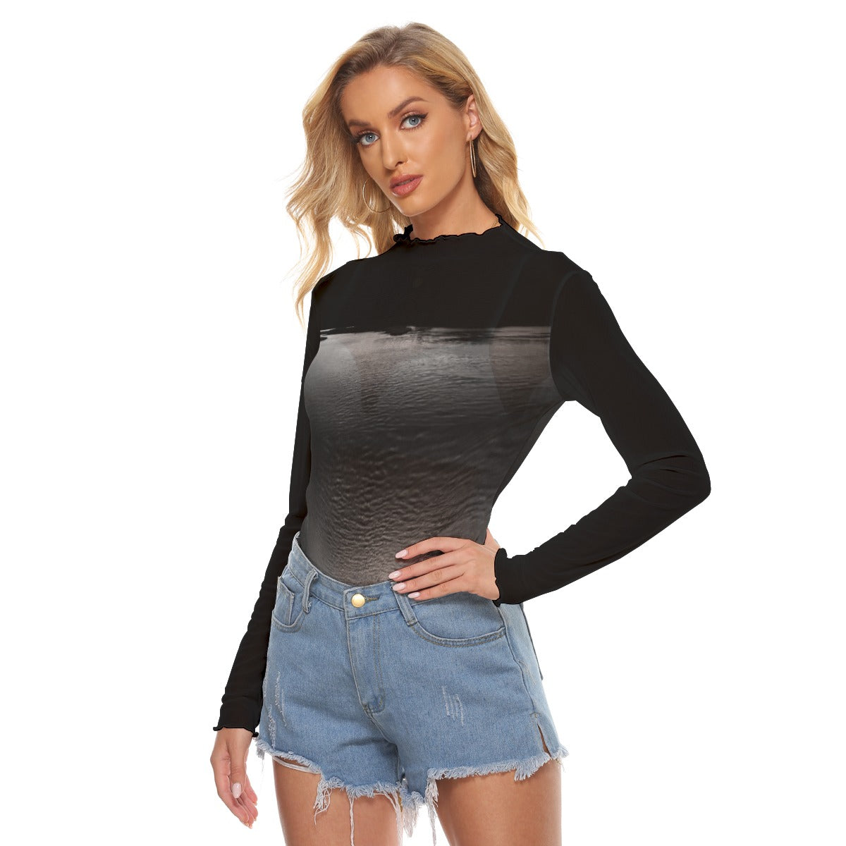 Ebony Lake Mesh Top