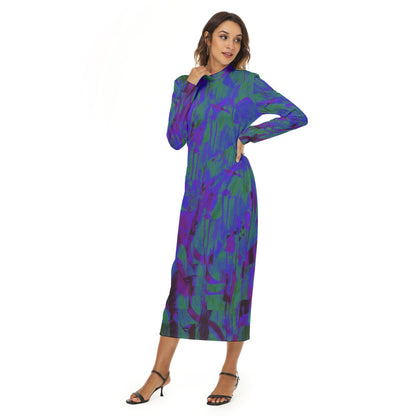Blin Mock Turtleneck Dress