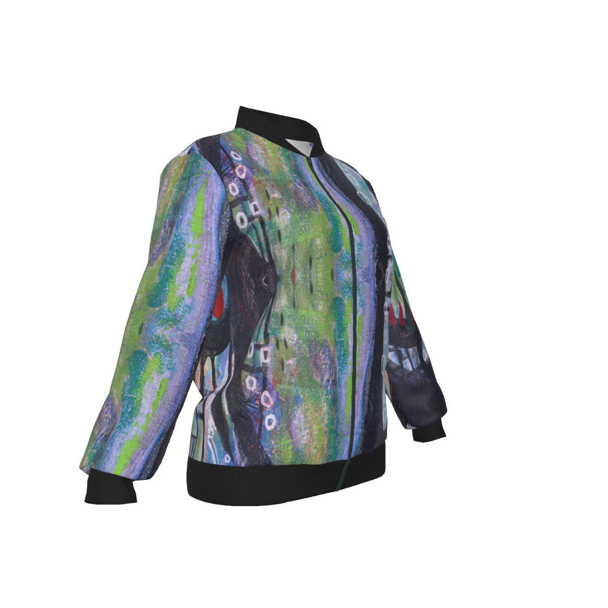 Black Lotus 1 Women's Baseball Jacket