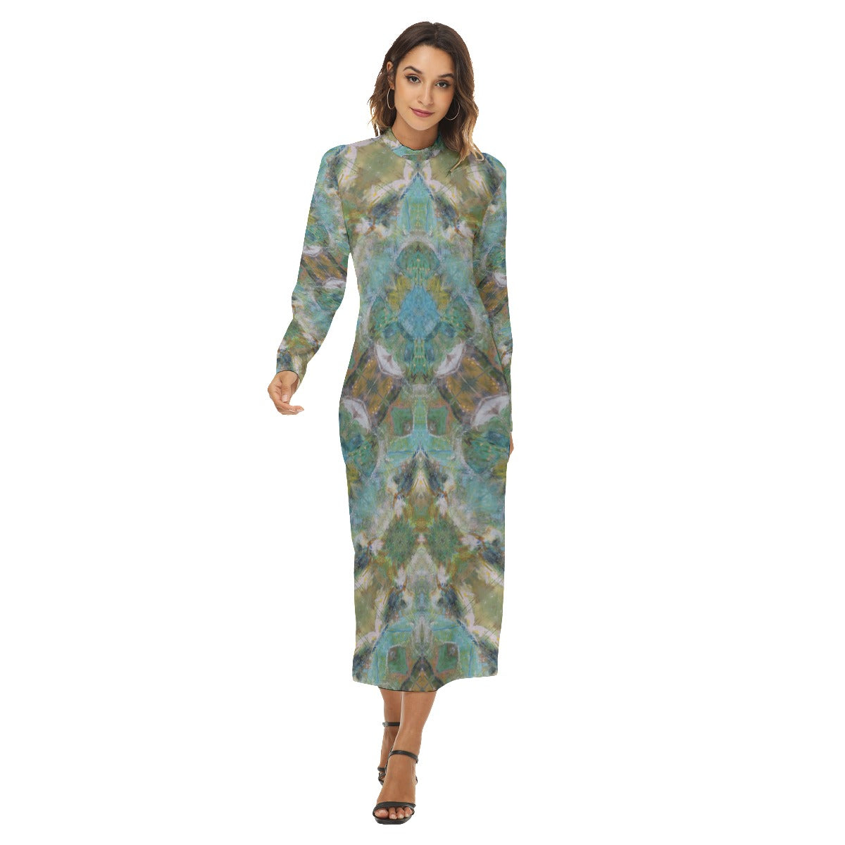 Isis Mock Turtleneck Dress