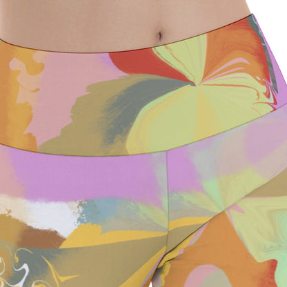Summer Orchid  Women's Flare Yoga Pants