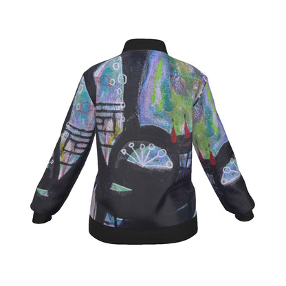 Black Lotus 2 Women's Baseball Jacket