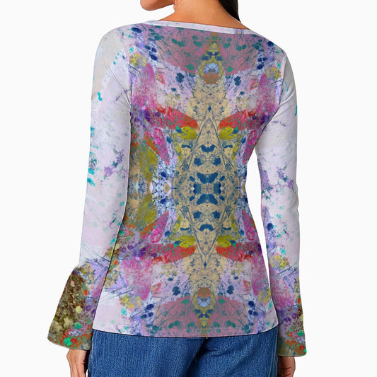 The Inner Garden  Mythos Top - Casual Boho Long Sleeve Women's Top