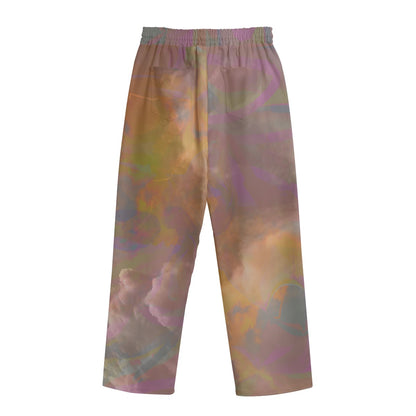 Ethereal Sky Unisex Straight Casual Pants | 245GSM Cotton