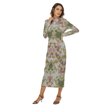Sylvan Mock Turtleneck Long Dress