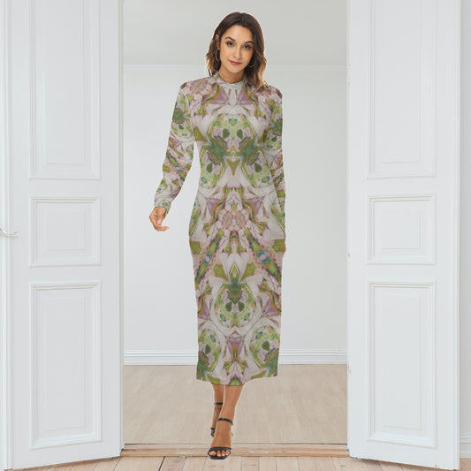 Sylvan Mock Turtleneck Long Dress