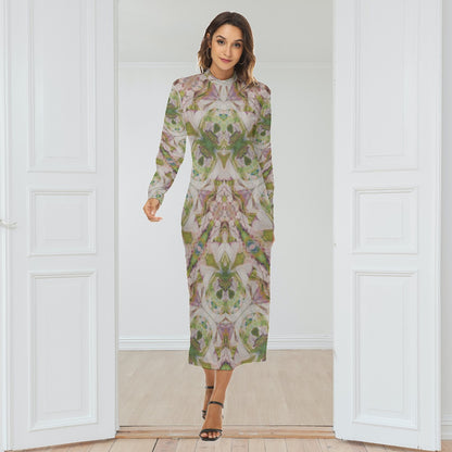 Sylvan Mock Turtleneck Long Dress