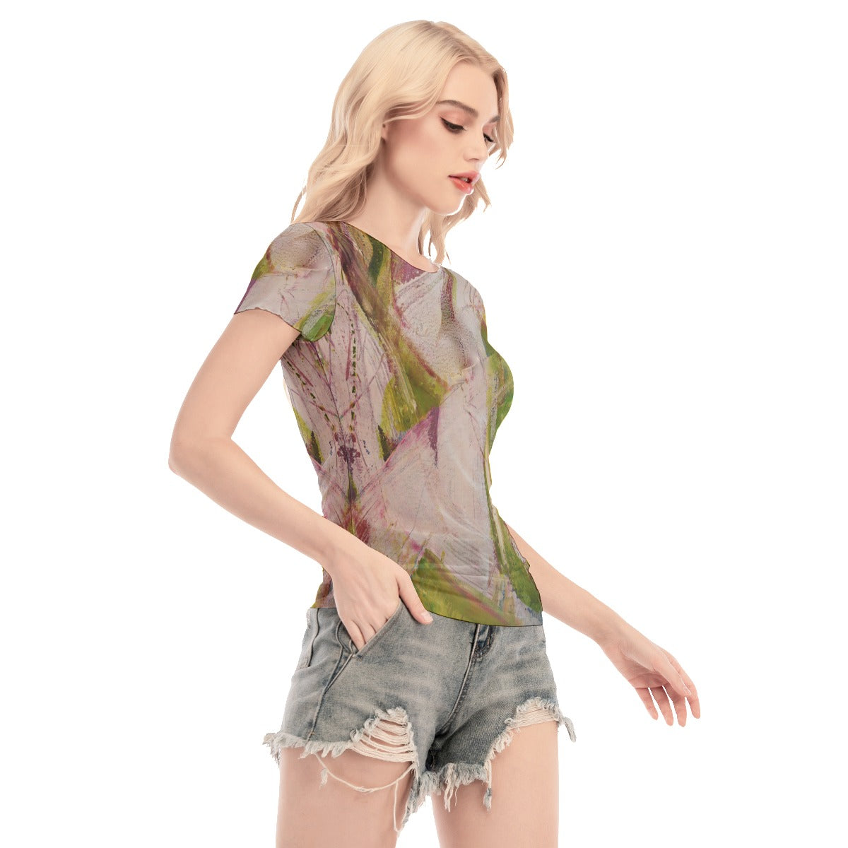 Lilly Short Sleeve Mesh Top