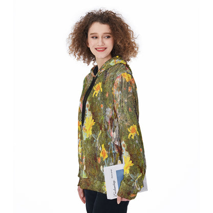 Moss and Flower Women's Heavy Fleece Hoodie