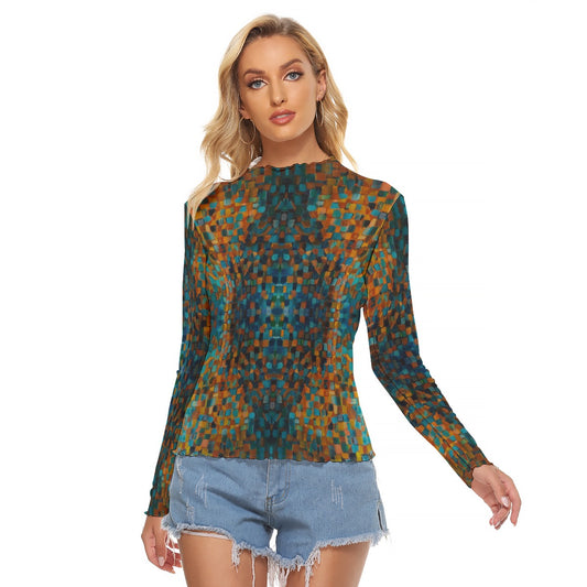 Namiri Long Sleeve Mesh Top