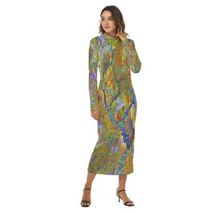 Yin Mock Turtleneck Dress
