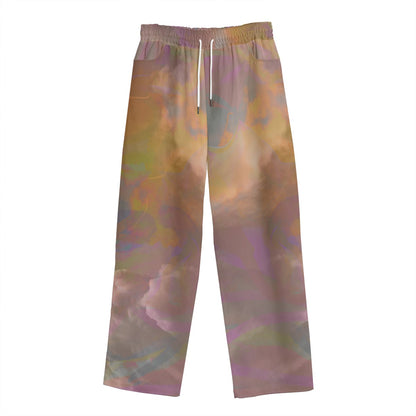 Ethereal Sky Unisex Straight Casual Pants | 245GSM Cotton