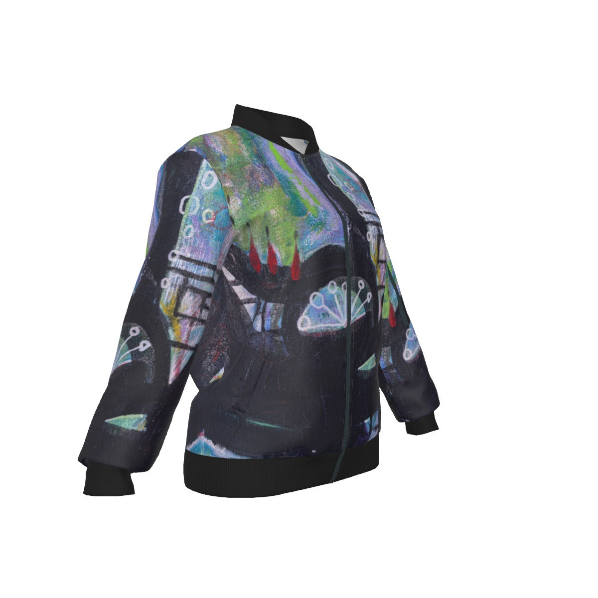 Black Lotus 2 Women's Baseball Jacket