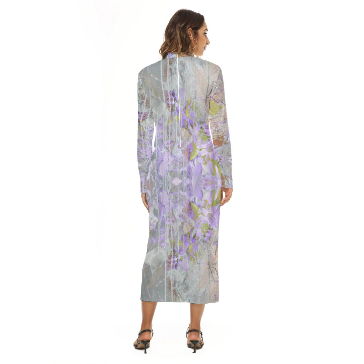 Camille Mock Turtleneck Long Dress