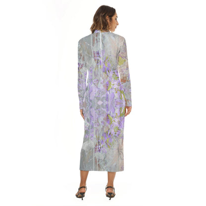 Camille Mock Turtleneck Long Dress