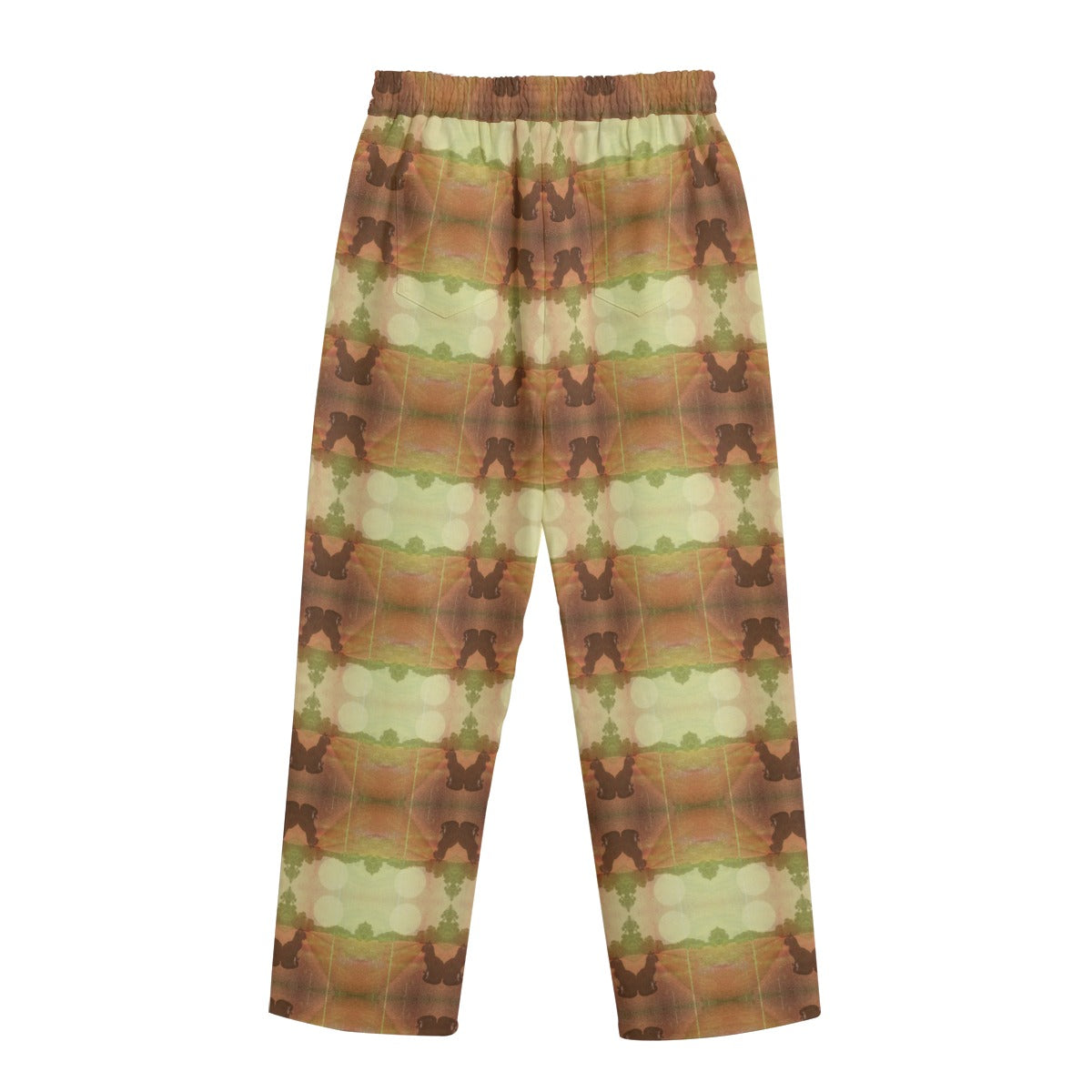 Cat and Moon Unisex Cotton Canvas Casual Pants Streetwear